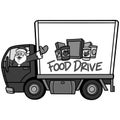 Christmas Food Drive Illustration