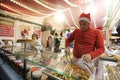 Christmas food market in Paris