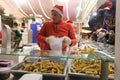 Christmas food market in Paris