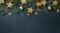 Christmas frame top border Royalty Free Stock Photo