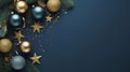 Christmas frame top border Royalty Free Stock Photo