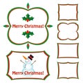 Christmas frames Royalty Free Stock Photo