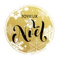 Christmas in France Joyeux Noel decorative greeting