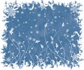 Christmas frosty background, vector