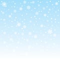 Christmas frozen background with snowflakes