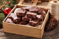 Christmas fudge traditional homemade chocolate