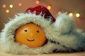 Christmas funny orange with cap