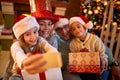 Christmas funny selfie-time for family