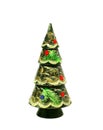 Christmas fur-tree souvenir, isolated on white Royalty Free Stock Photo