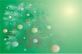 , a christmas fur-tree with spheres at celebratory Royalty Free Stock Photo