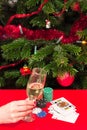 Christmas gambling Royalty Free Stock Photo