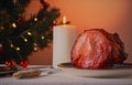 Christmas gammon roast joint. Royalty Free Stock Photo