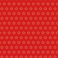 Christmas Geometric Pattern with Stars in Red and Golden Royalty Free Stock Photo