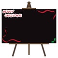 Christmas Giant Blackboard on Easel