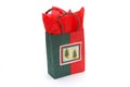 Christmas gift bag Royalty Free Stock Photo