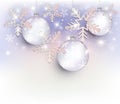 Christmas ball snow flake star Royalty Free Stock Photo