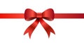 Christmas gift Bow illustration Royalty Free Stock Photo