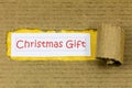 Christmas gift giving holiday celebration festive friendship season banner Royalty Free Stock Photo