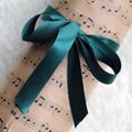 Christmas Gift with Music Theme Decoration