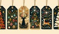 Golden Glow Festive Tags Collection