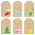 Christmas gift tags Royalty Free Stock Photo