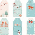 Christmas Gift Tags set Royalty Free Stock Photo