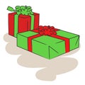 Christmas gift vector