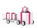 Christmas gift vehicle Royalty Free Stock Photo