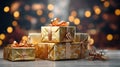 Christmas Gift Wrappings Wallpapers Royalty Free Stock Photo