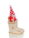 Christmas gifts in children's boots