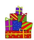 Christmas Gifts Presents Royalty Free Stock Photo