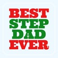 Christmas gifts for stepdad - Best stepdad Ever quote