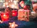 Christmas gifts still-life Royalty Free Stock Photo