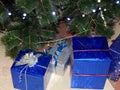 Christmas gifts under the Christmas tree Royalty Free Stock Photo