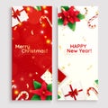 Christmas Gifts Vertical Banners Royalty Free Stock Photo