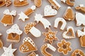 Christmas gingerbread background Royalty Free Stock Photo