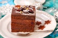 Christmas gingerbread cake