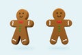 Christmas gingerbread 3d rendering isometric icon. 3d illustration