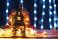 Christmas gingerbread house decoration Royalty Free Stock Photo