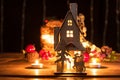 Christmas gingerbread house decoration Royalty Free Stock Photo