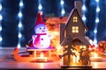 Christmas gingerbread house decoration Royalty Free Stock Photo