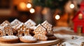 Christmas gingerbread house, holiday recipe and home baking, sweet dessert for cosy winter English country tea in the cottage,