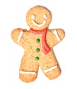 Christmas gingerbread man cookie Royalty Free Stock Photo