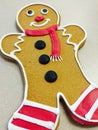 Christmas Gingerbread man cookie with frosting