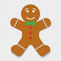 Christmas gingerbread man cookie Royalty Free Stock Photo