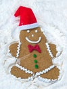 Smiling Christmas gingerbread man Royalty Free Stock Photo