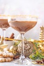 Christmas Gingerbread martini cocktail Royalty Free Stock Photo