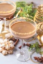 Christmas Gingerbread martini cocktail Royalty Free Stock Photo