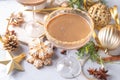 Christmas Gingerbread martini cocktail Royalty Free Stock Photo