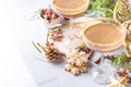 Christmas Gingerbread martini cocktail Royalty Free Stock Photo